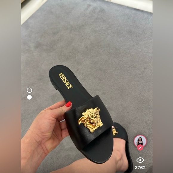 Versace Medusa head flat sandals - Picture 1 of 3